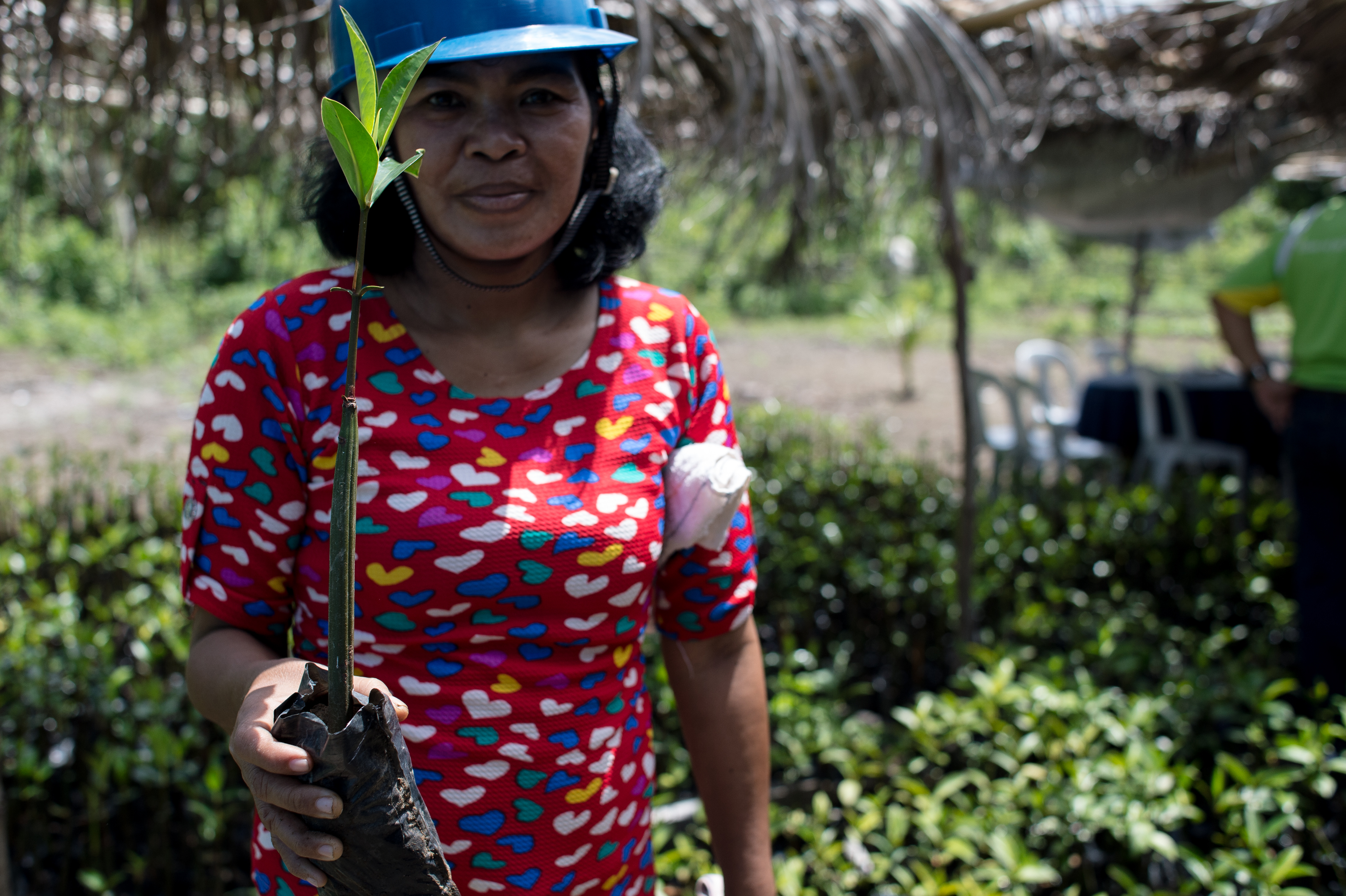 Photo of mangrove management training of San Miguel Unity for Progress, CBED group borne from a Cash for Work activity. The majority of its members are women.
