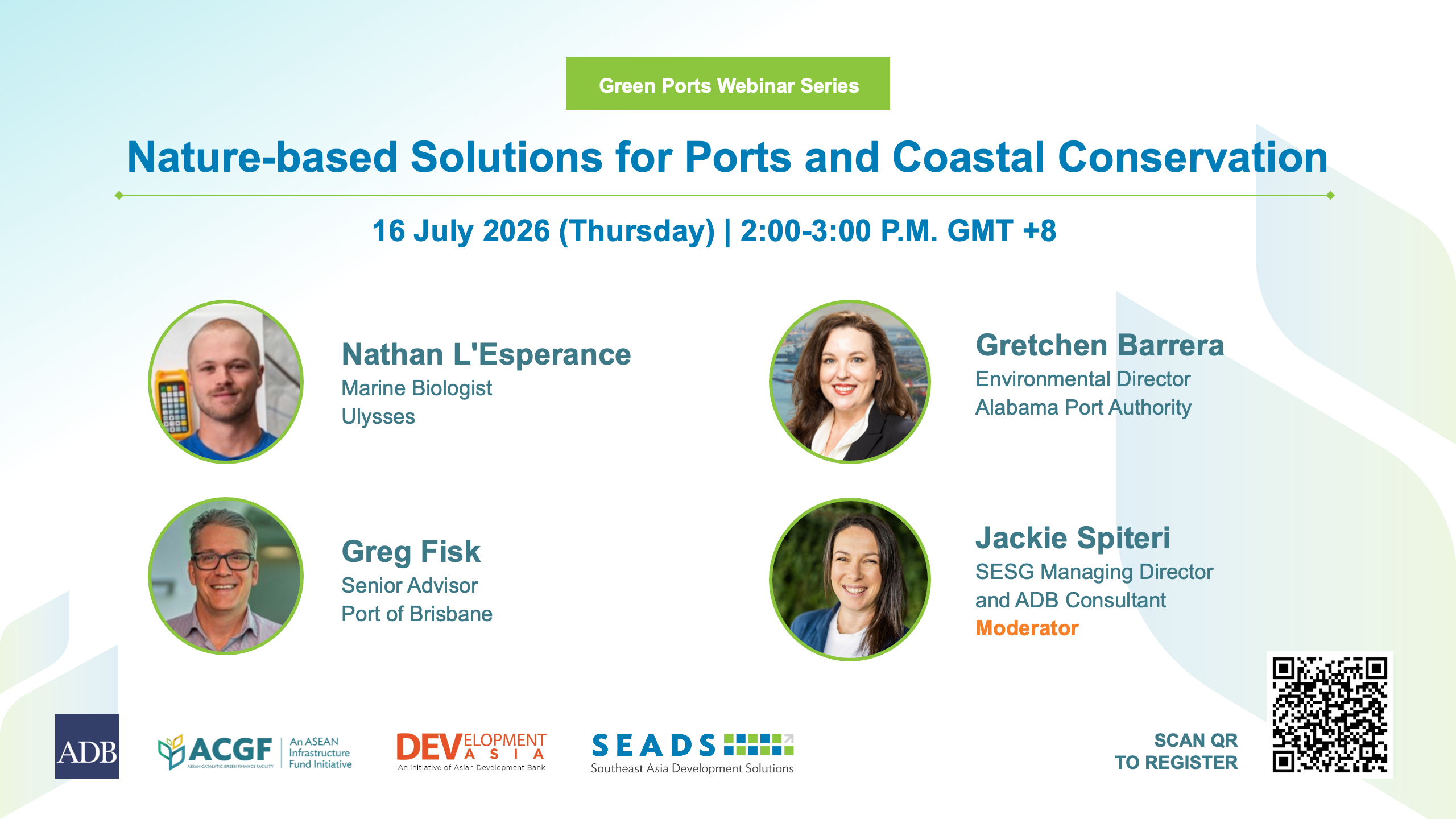 Webinar speakers